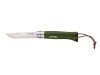 Nóż Opinel Colorama 08 Khaki 8,5 cm grab rzemień
